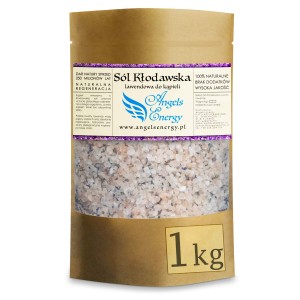 Sól Lawendowa Kłodawska Gruboziarnista 5mm Do Kąpieli 1kg