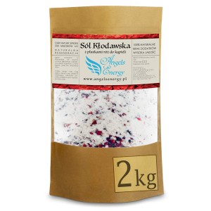 Sól z Płatkami Róż Kłodawska Drobnoziarnista Do Kąpieli 2kg