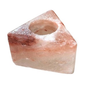 Świecznik solny Trójkąt 1,2-2kg sól Himalajska