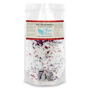 Sól z Płatkami Róż Kłodawska Drobnoziarnista Do Kąpieli 7kg